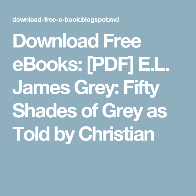 El james grey free pdf
